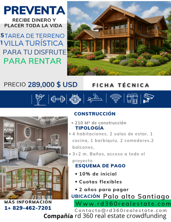 HERMOSA VILLA TURÍSTICA PARA DISFRUTAR Y RENTAR - Image 4